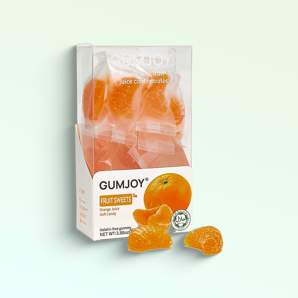 GumJoy Orange Fruit Sweets – Soft Candy (110g)