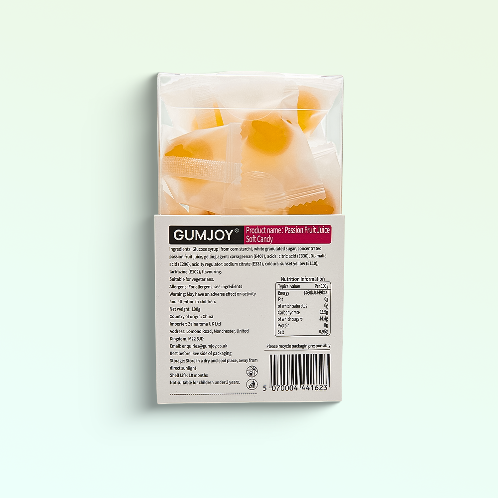 GumJoy Passion Fruit Sweets – Soft Candy (100g)