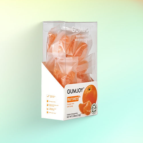 GumJoy Orange Fruit Sweets – Soft Candy (110g)