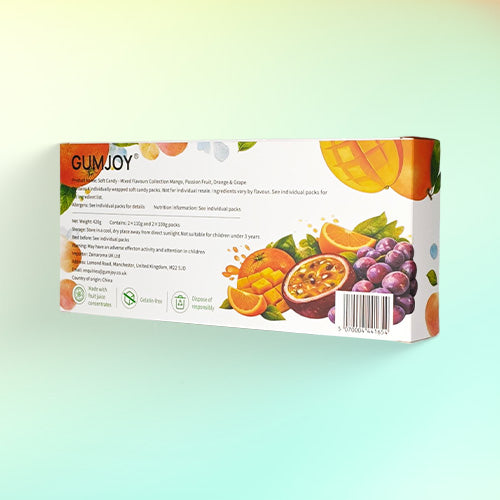 GumJoy Mixed Flavours Soft Candy Collection – Fruit Sweets Gift Box (420g)