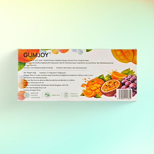 GumJoy Mixed Flavours Soft Candy Collection – Fruit Sweets Gift Box (420g)